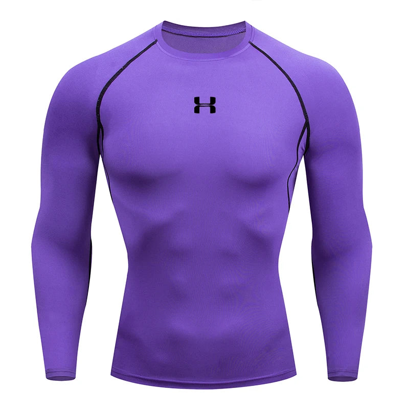 Men's Compression Long Sleeve Sport Shirt — Gym & Running