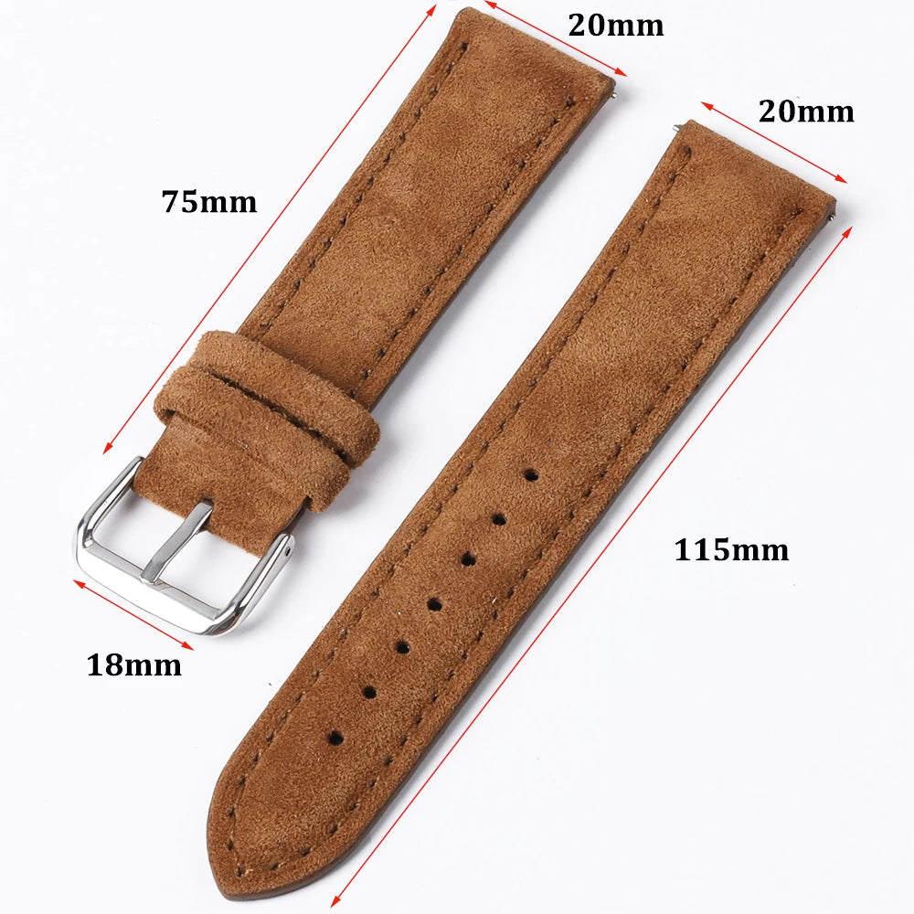 Leather Quick-Release Watch Strap