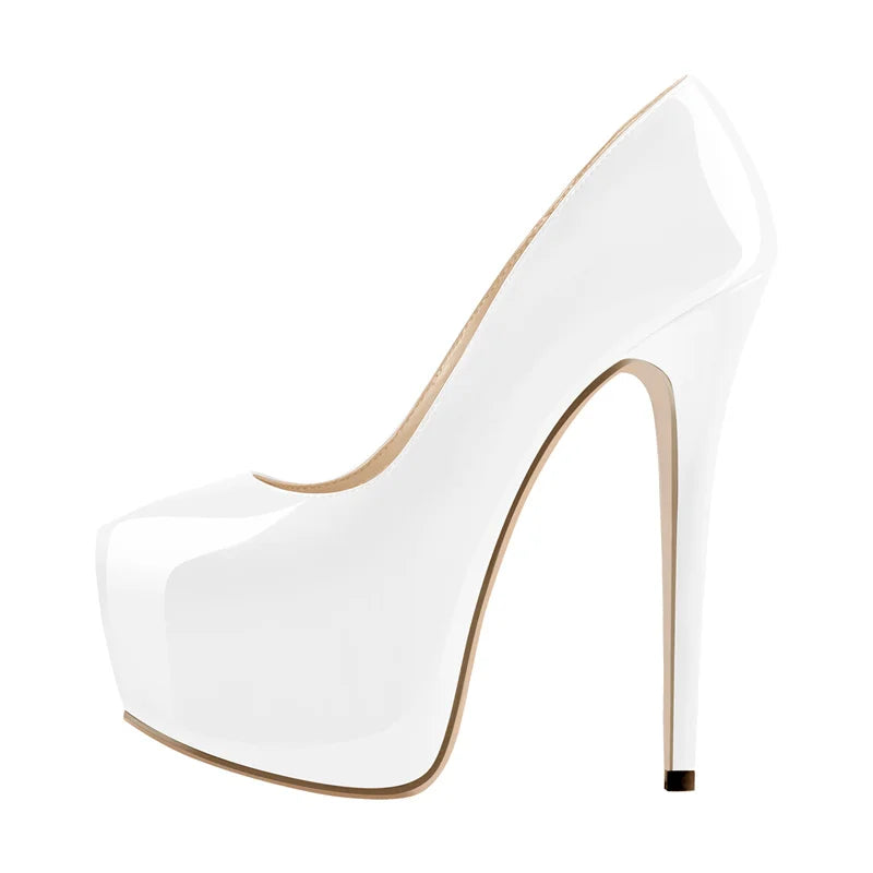 Onlymaker Women Platform Pumps 16cm Thin High Heels Sexy Stiletto Wedding Party Fashion Shoes