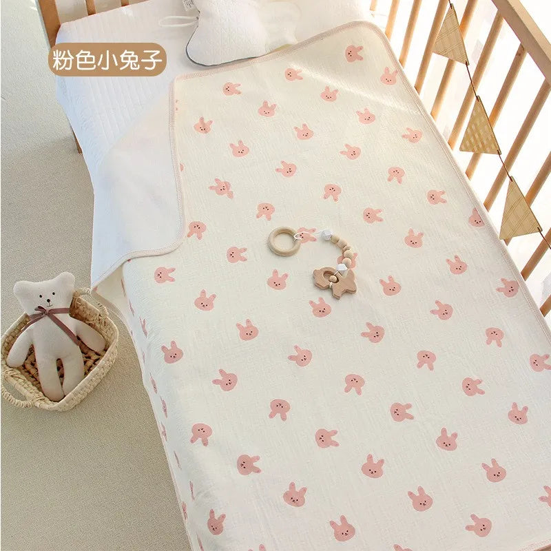 Waterproof Baby Changing Mat – Washable Cartoon Bed Protector (50×70cm)
