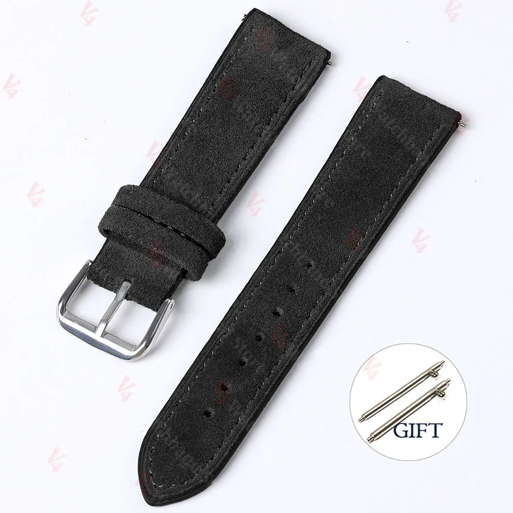 Leather Quick-Release Watch Strap