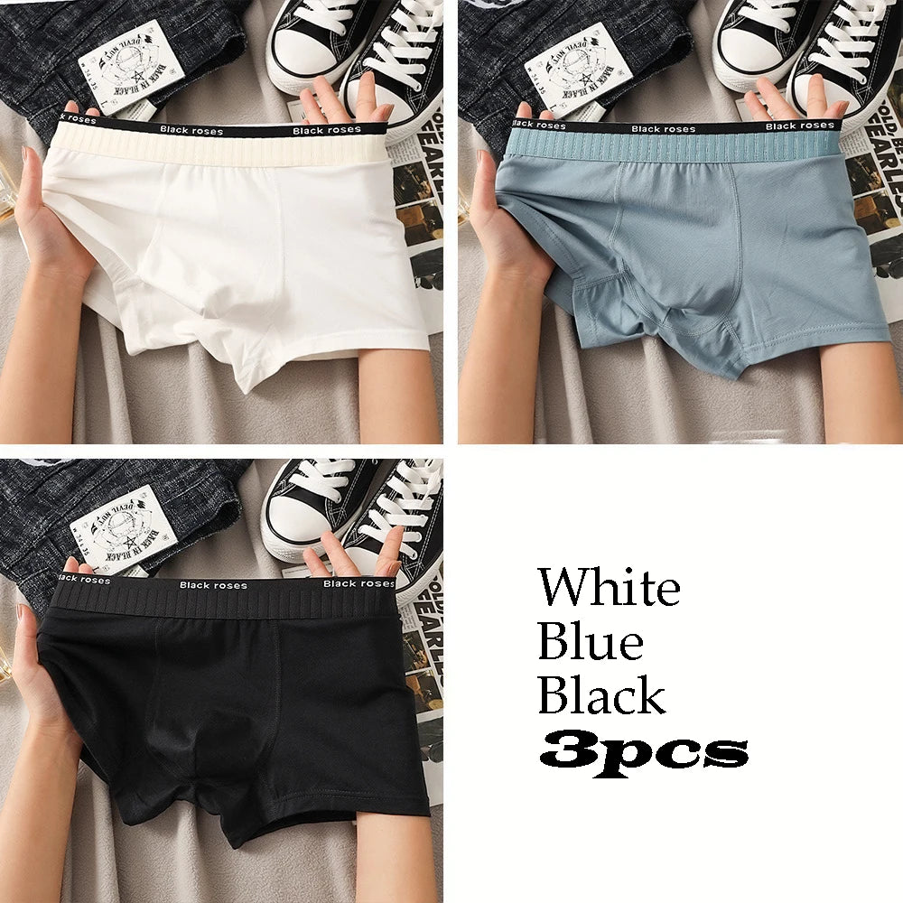 EXILIENS Men's Cotton Boxer Shorts | Breathable Solid Underwear | 10 Colors | L–XXXL