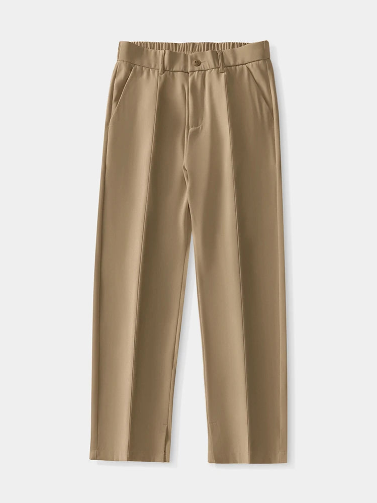 Men's Wide Leg Drape Pants – Korean Loose Fit Summer Trousers