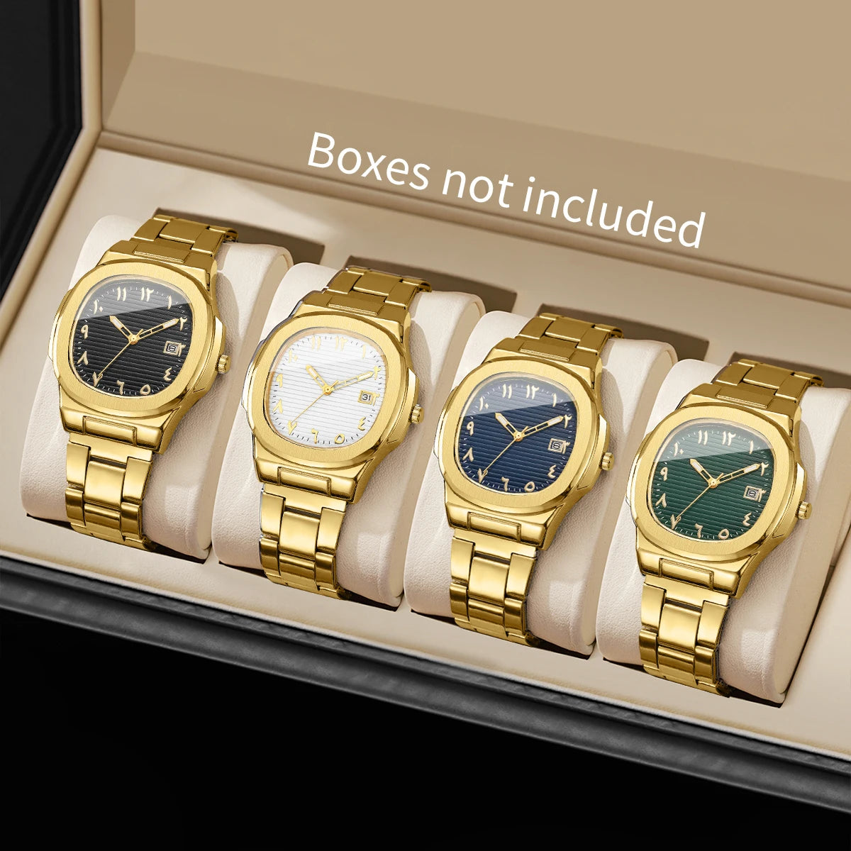 Men's Square-Dial Quartz Watch