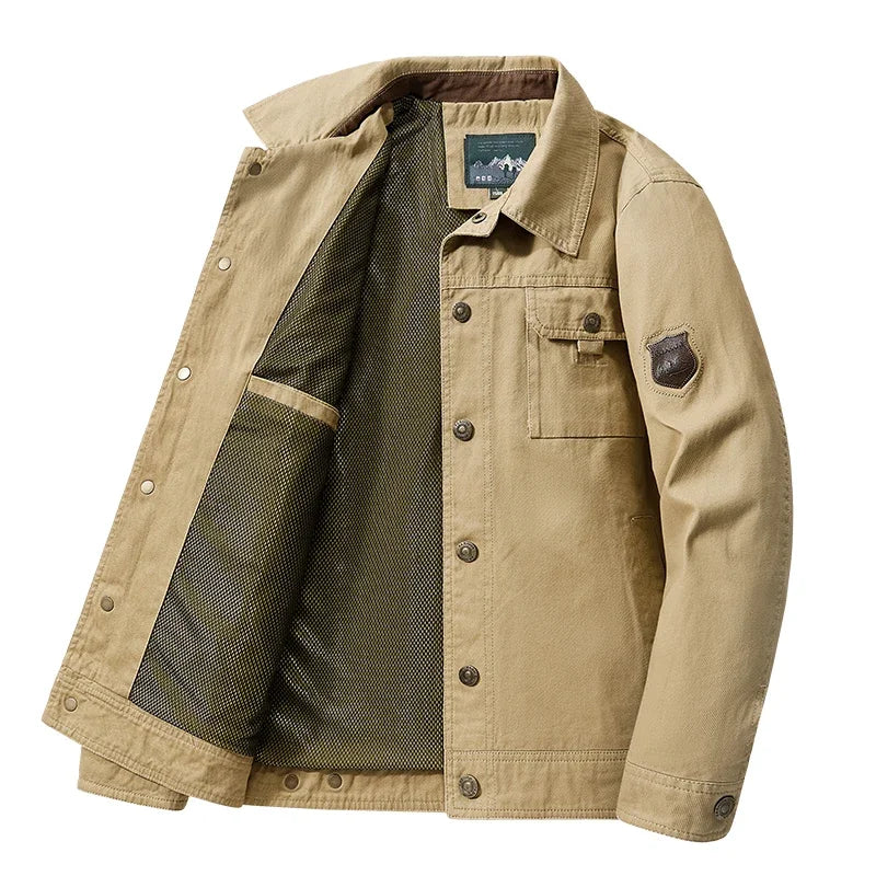 Men's Military Tactical Windbreaker Jacket — Cargo Style