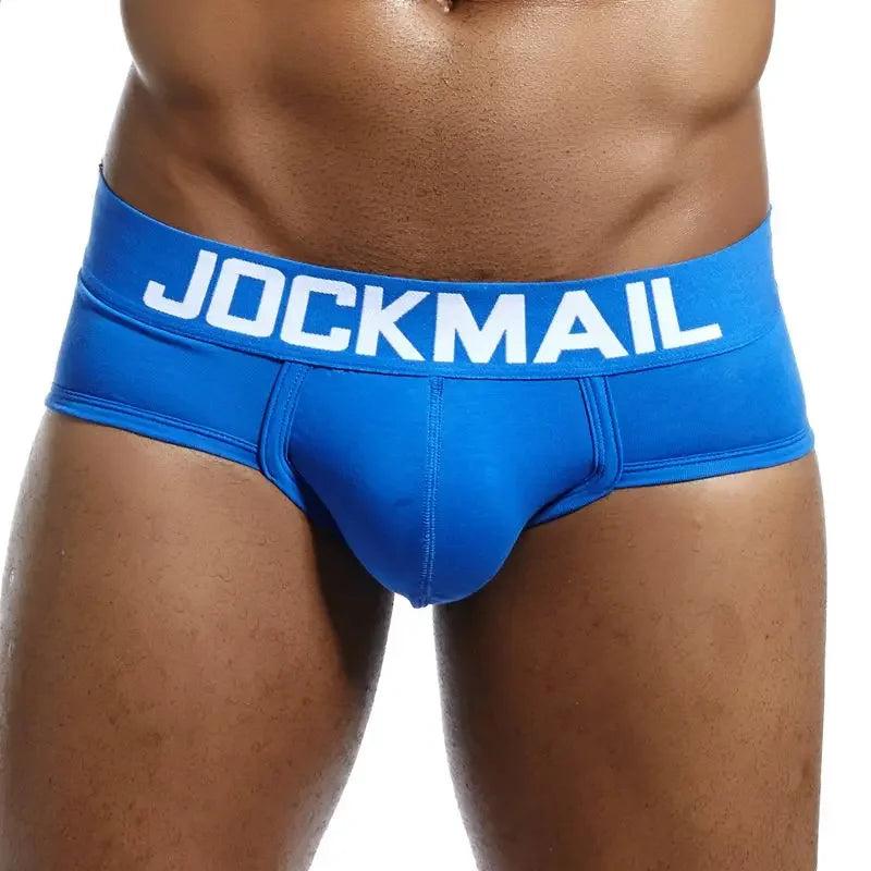 JOCKMAIL Men's Cotton Briefs – Breathable Everyday Underwear