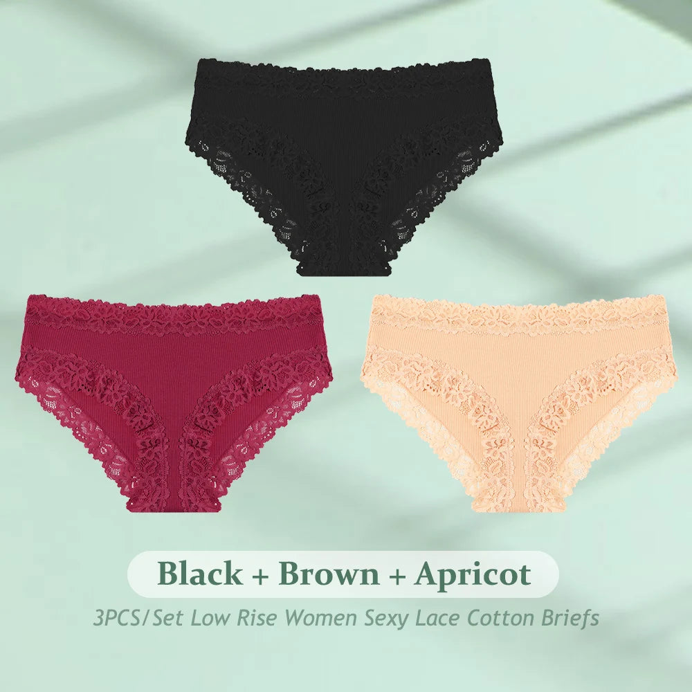 Women's Cotton Seamless Briefs – 3-Pack