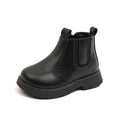 Kids Short Boots Solid Color Versatile Boys Girls Chelsea Boots British Style 2025Autumn New Children Ankle Boot Wear-Resistant