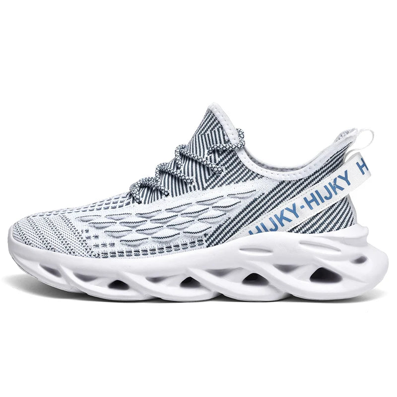 Men's Breathable Flyknit Luxury Casual Sneakers – Lightweight Fashion Trainers