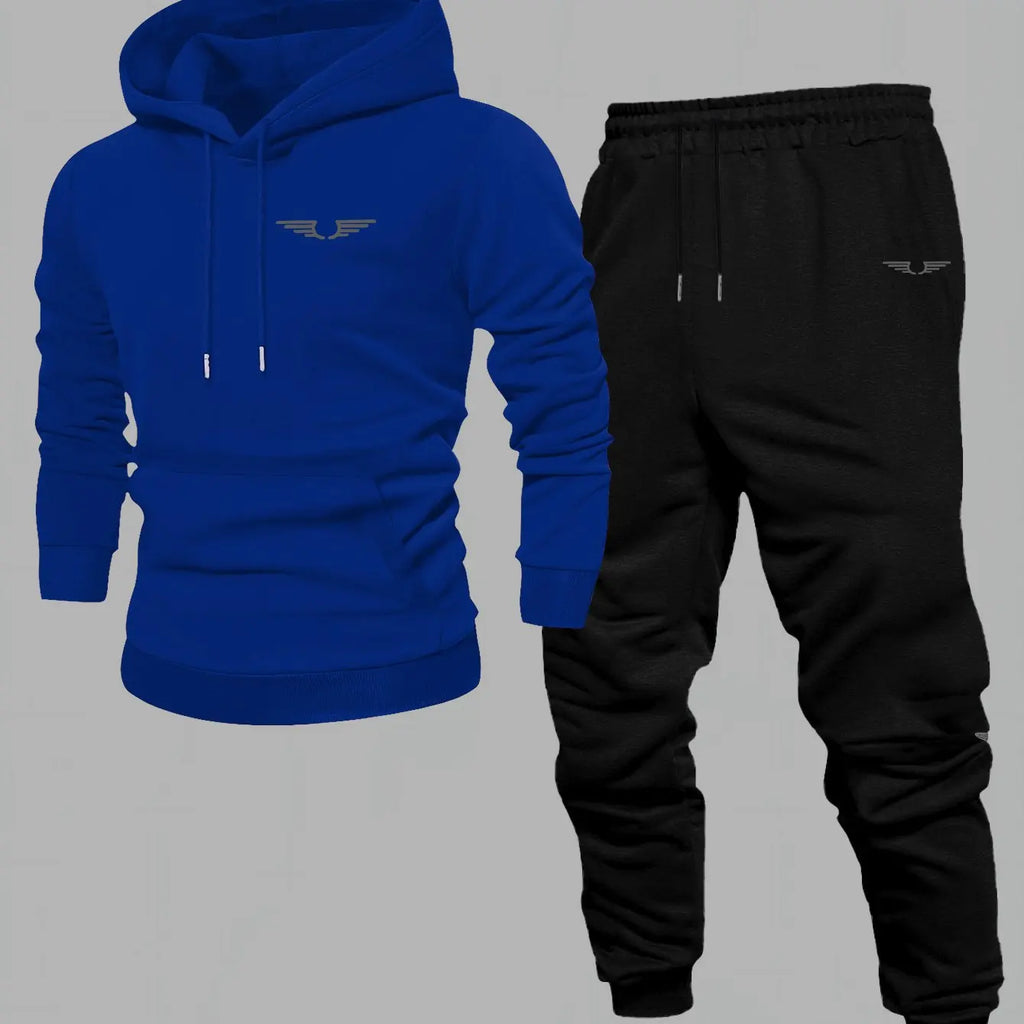 Men's Graphic Print Hoodie Co-ord Set – Fleece Pullover Sweatshirt & Jogger | American Streetwear (S–XXXL)