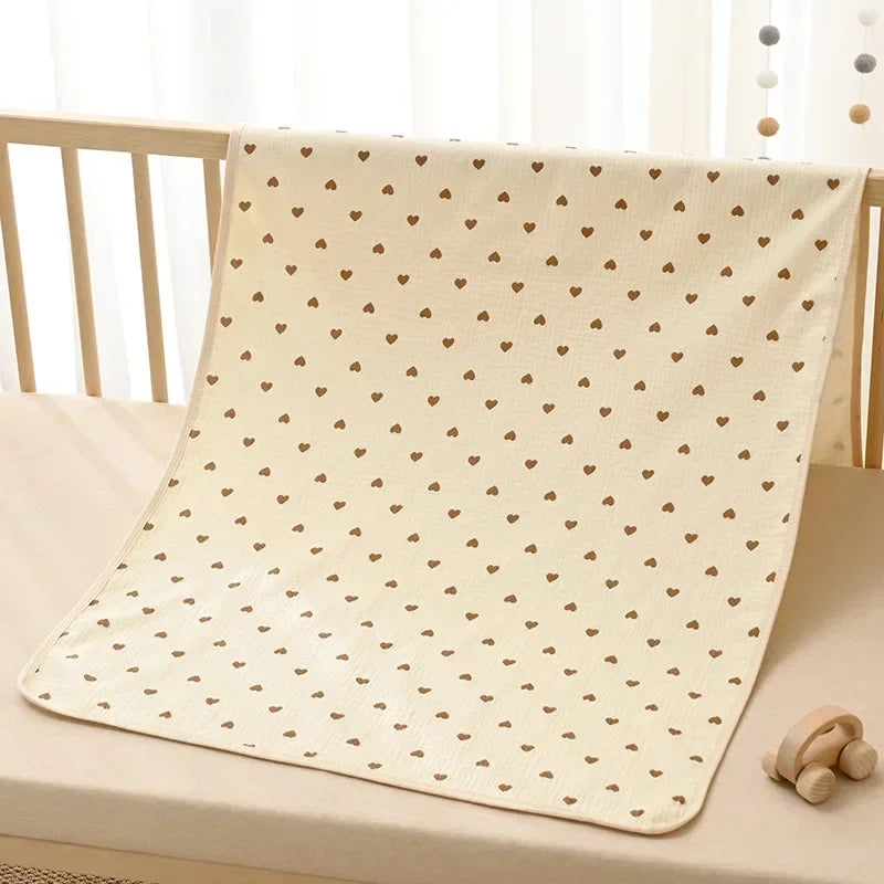 Waterproof Baby Changing Mat – Washable Cartoon Bed Protector (50×70cm)