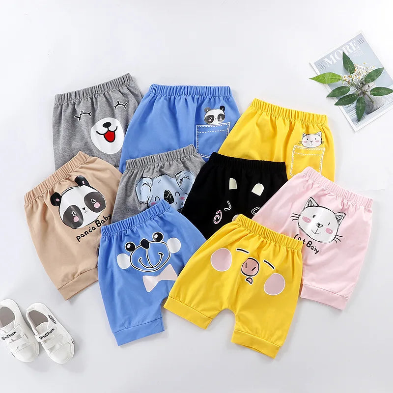 1pcs Summer Kids Shorts Boys Short Pants Girls Baby Cute Cartoon Casual Pant Children Short PP Pant  Sport Clothing Outwear