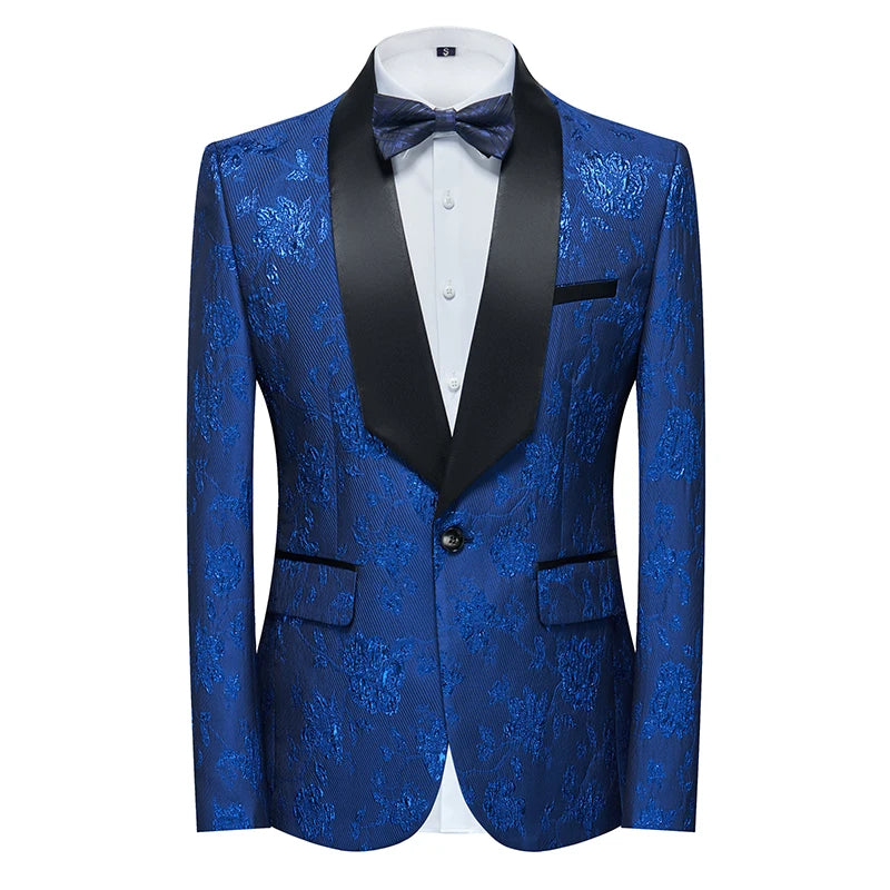 2026 New Men's Dark Brown Suit Jacket, Wedding Business Dress Coat, Slim Blazers, Costume, Asian Size, M-5XL, 6XL