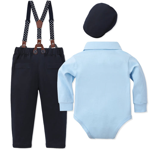 Baby Boy Christening & Baptism White Formal Suit Set – Wedding & Birthday Outfit