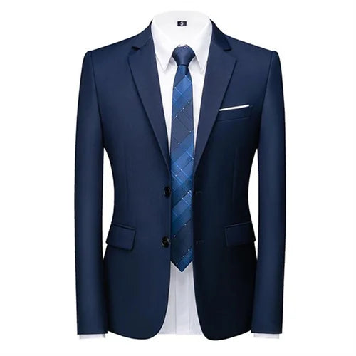 New Male Solid Colour Formal Suit Jacket 21 Colours Available Men Wedding Prom Party Tuxedo Blazer Slim Fit Coats