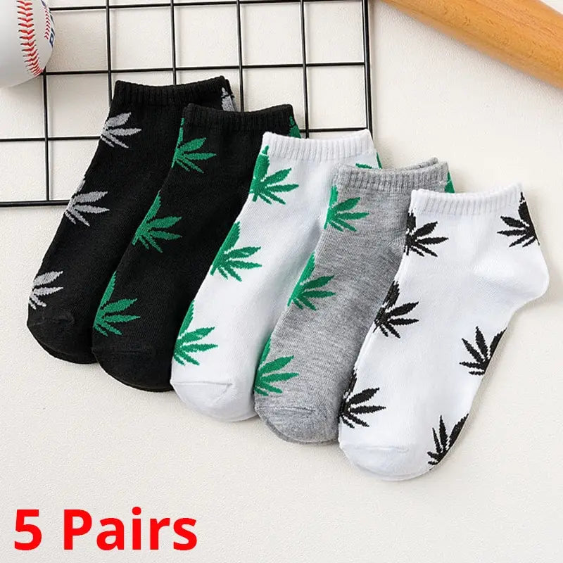 Men's Maple Leaf Ankle Socks – Pack of 5