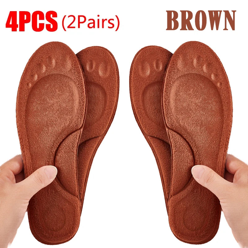 Ultra-Soft Latex Insoles – 4D Arch Support & Cushioning for Running & Walking Shoes