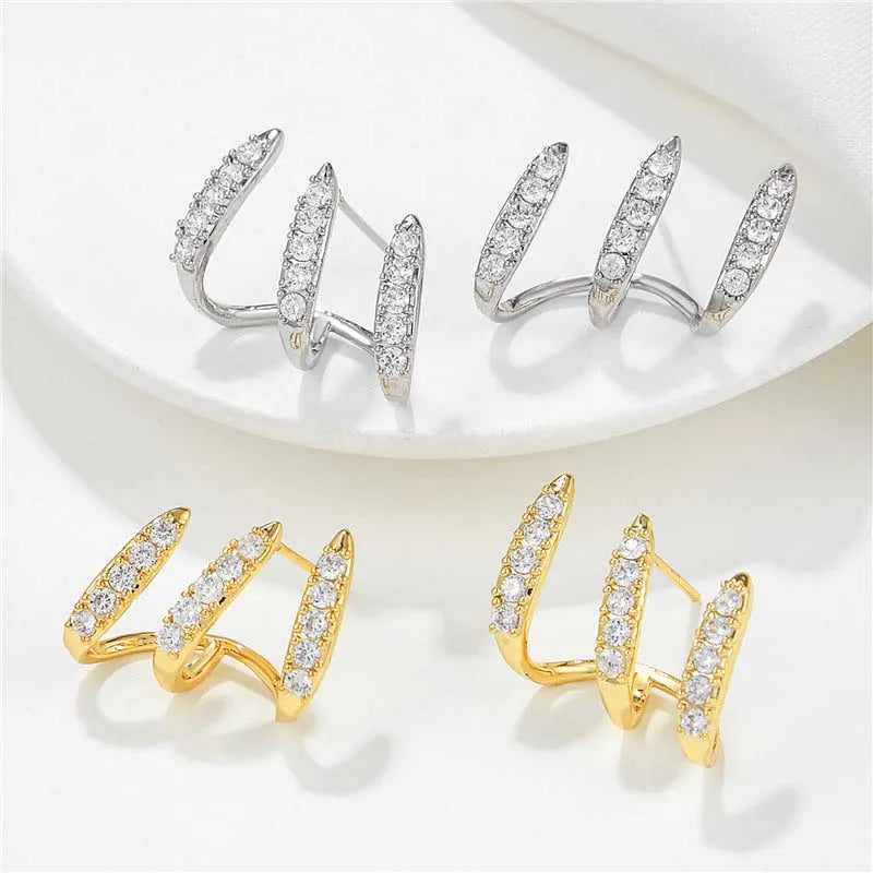 Women's CZ Stud Earrings