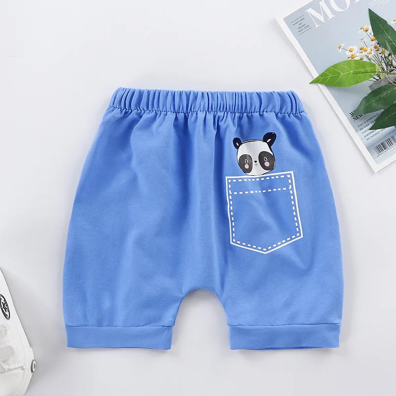 1pcs Summer Kids Shorts Boys Short Pants Girls Baby Cute Cartoon Casual Pant Children Short PP Pant  Sport Clothing Outwear