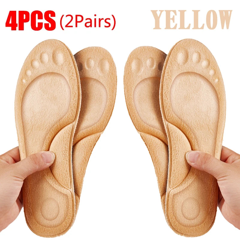 Ultra-Soft Latex Insoles – 4D Arch Support & Cushioning for Running & Walking Shoes