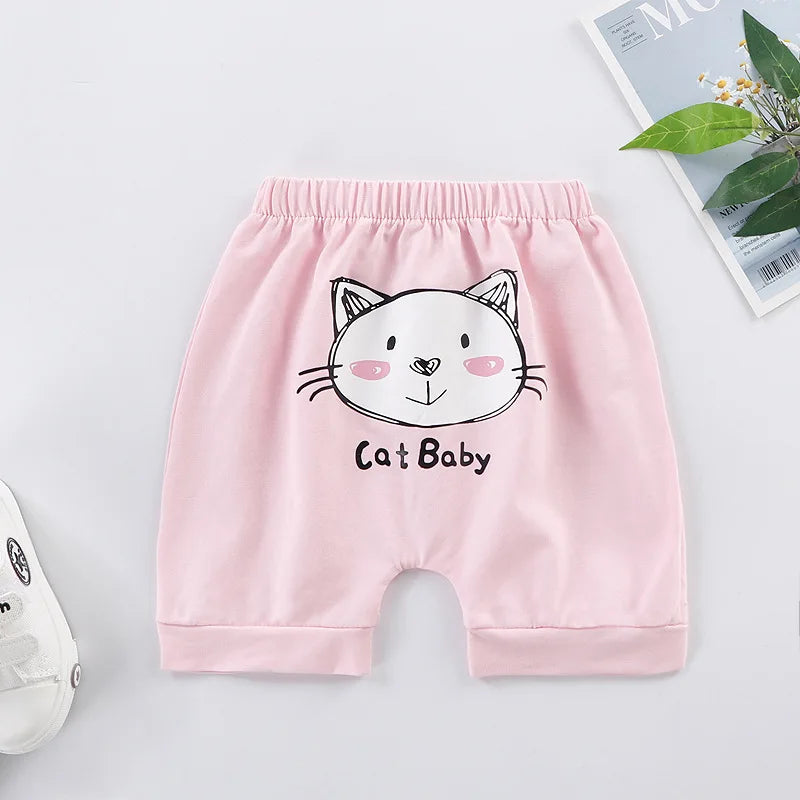1pcs Summer Kids Shorts Boys Short Pants Girls Baby Cute Cartoon Casual Pant Children Short PP Pant  Sport Clothing Outwear