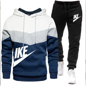 Men's Hoodie & Jogger Set — Casual Two-Piece Tracksuit