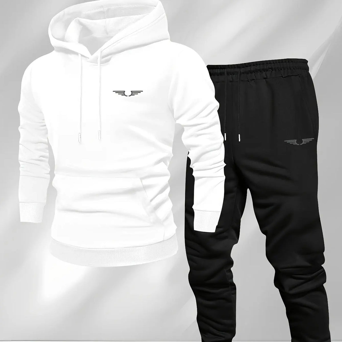 Men's Graphic Print Hoodie Co-ord Set – Fleece Pullover Sweatshirt & Jogger | American Streetwear (S–XXXL)