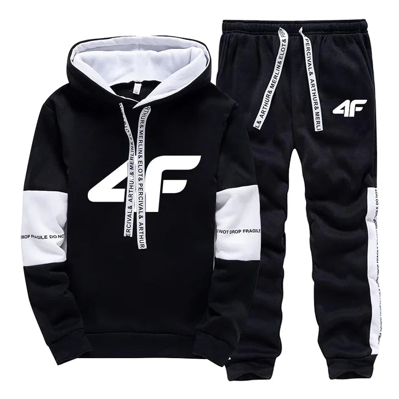 Hot Sale Men's Tracksuit Set or Single Hoodie And Sweatpants Loose Fit Casual Sportswear Soft & Comfortable for Outdoor Jogging