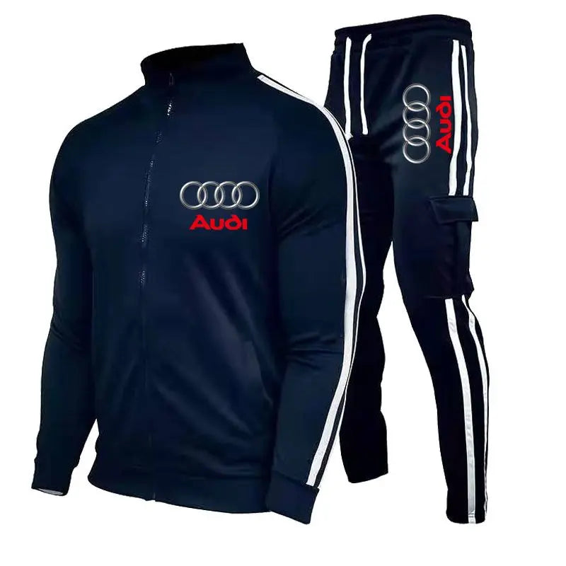 Men's Zip-Up Motorsport Hoodie Jacket — Quick-Dry Cycling & Racing Suit | M–XXXL