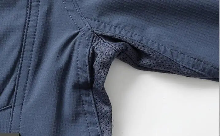 Men's Quick-Dry Outdoor Cargo Shirt – Breathable Long Sleeve
