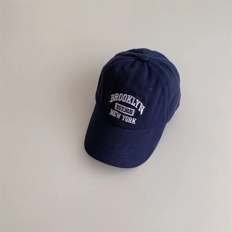 Kids Letter Embroidery Baseball Cap | Adjustable Toddler Snapback Hat