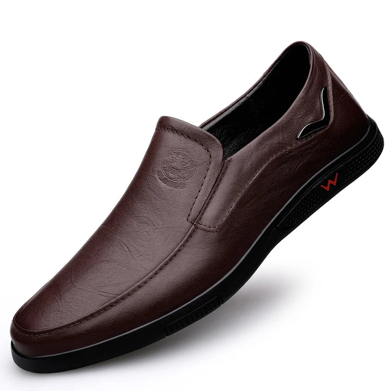 CLOHOO Men's Handcrafted Genuine Leather Loafers