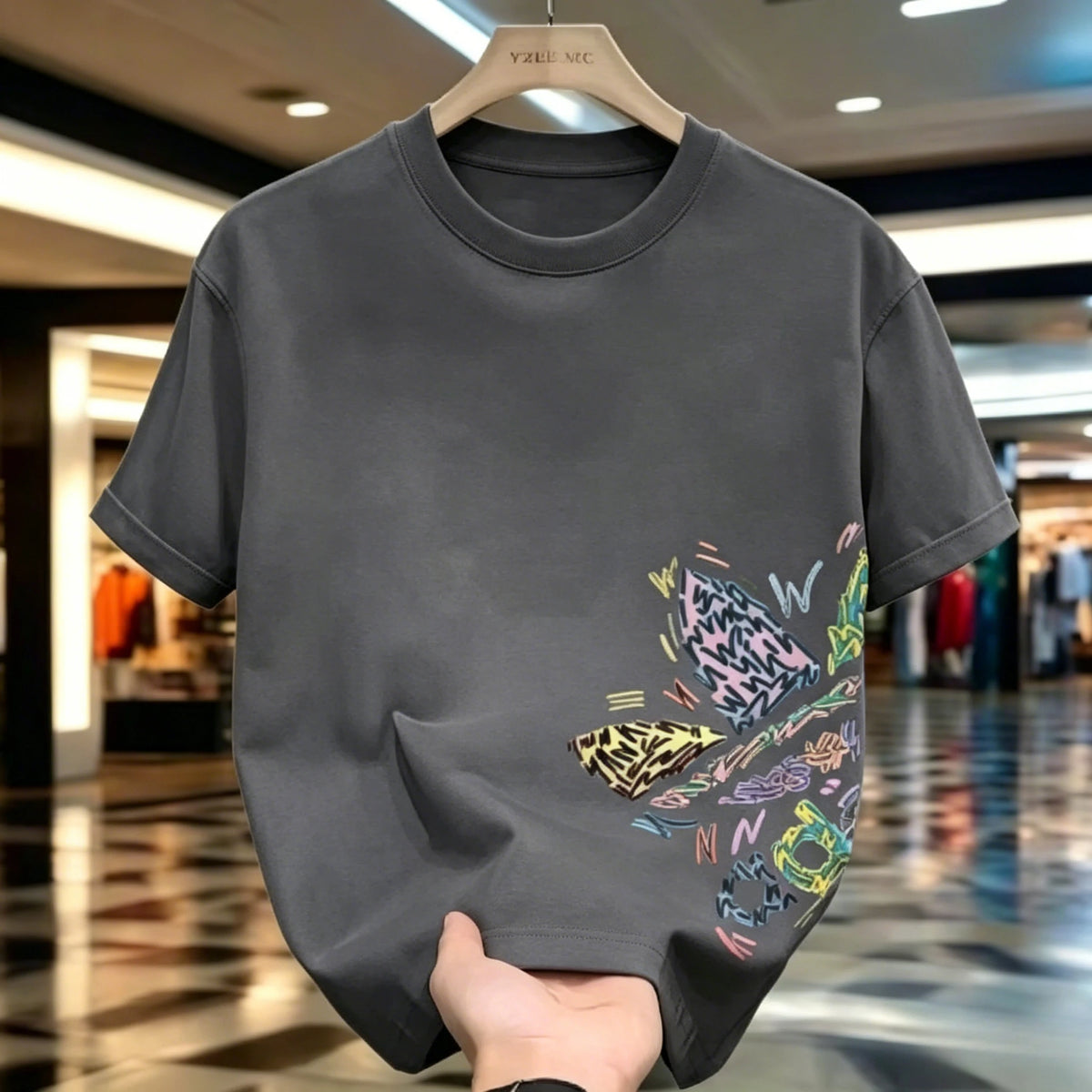 Unisex Printed Cotton-Blend T-Shirt