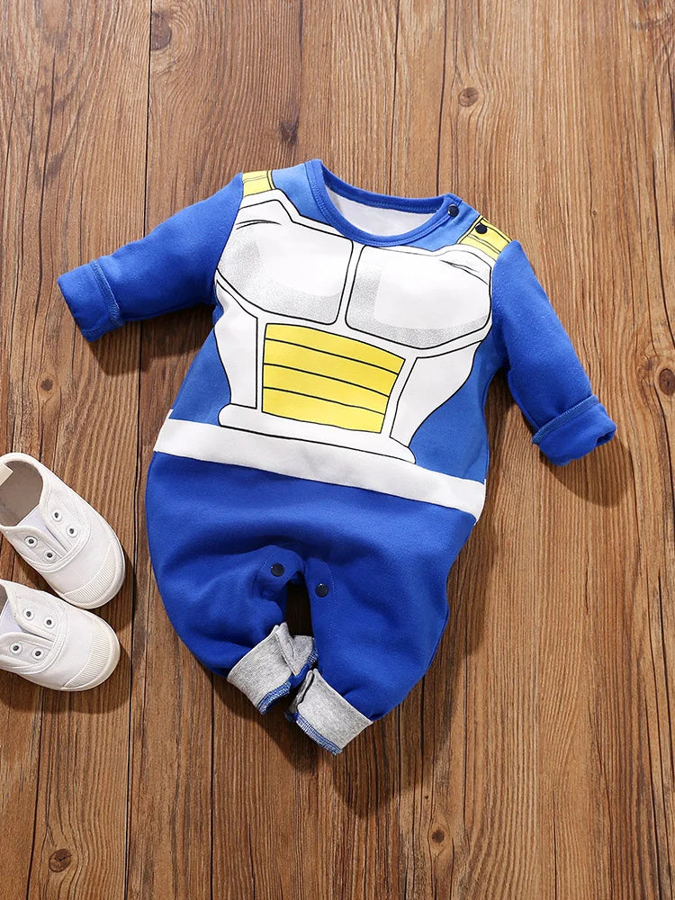 Baby Cotton Long Sleeve Romper One-Piece – Soft Knit Bodysuit for 0–18 Months
