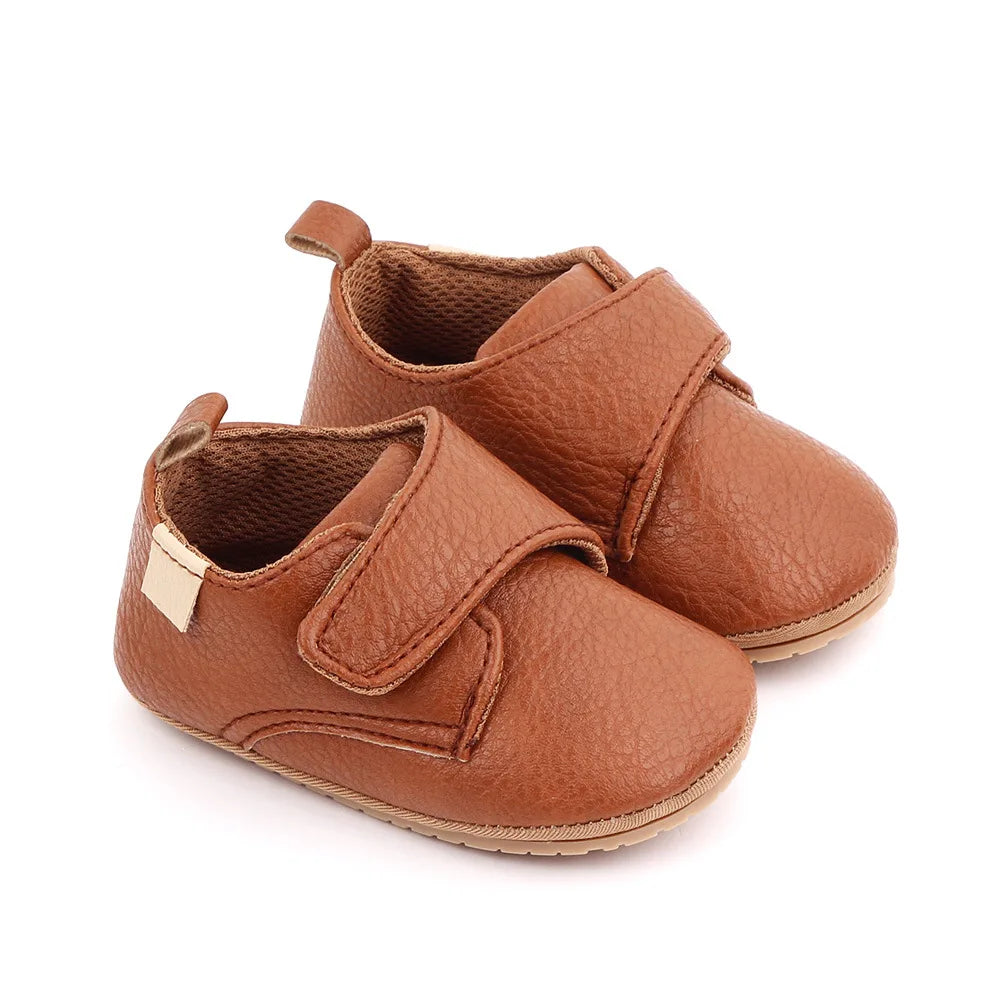 Baby First Walker Shoes – Anti-Slip Leather Moccasins (0–18M)
