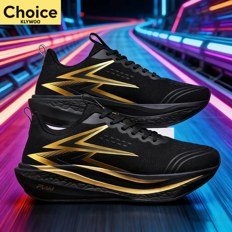 Running Shoes Carbon Board Speciality Marathon Men Sports Breathable Lightweight Women's Comfortable Athletic Nonskid Sneakers