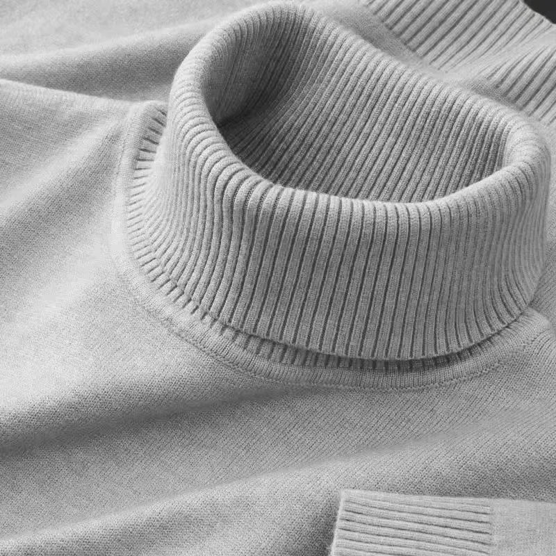 Men's Knit Turtleneck Sweater