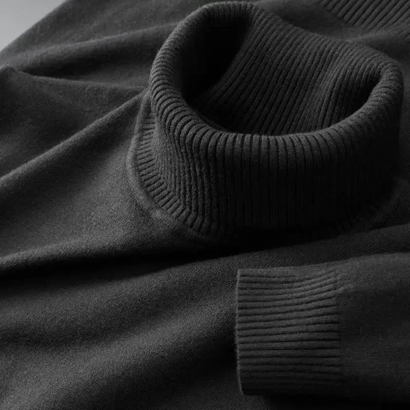 Men's Knit Turtleneck Sweater