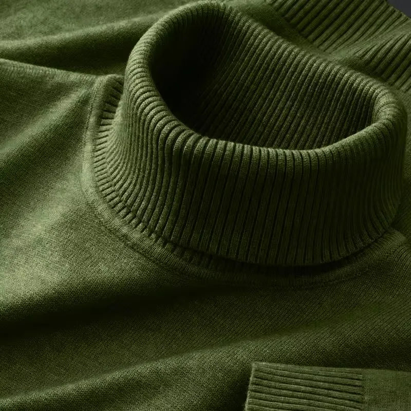Men's Knit Turtleneck Sweater
