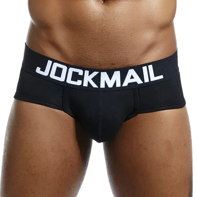 JOCKMAIL Men's Cotton Briefs – Breathable Everyday Underwear