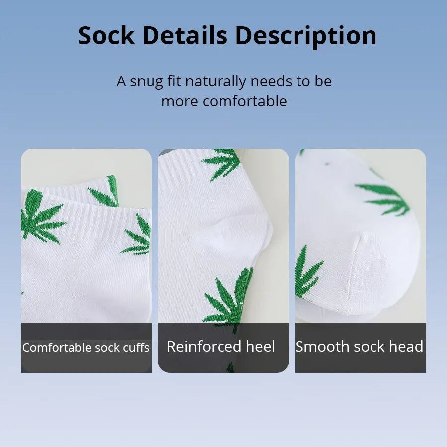 Men's Maple Leaf Ankle Socks – Pack of 5