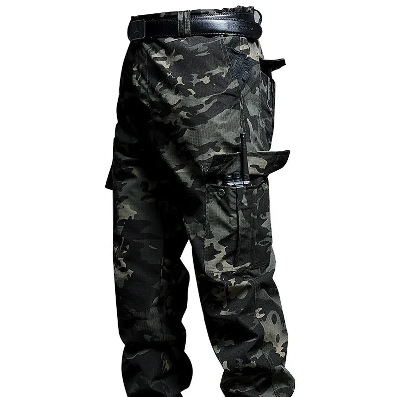 Men's Tactical Cargo Pants – Water-Resistant Multi-Pocket Outdoor Pants