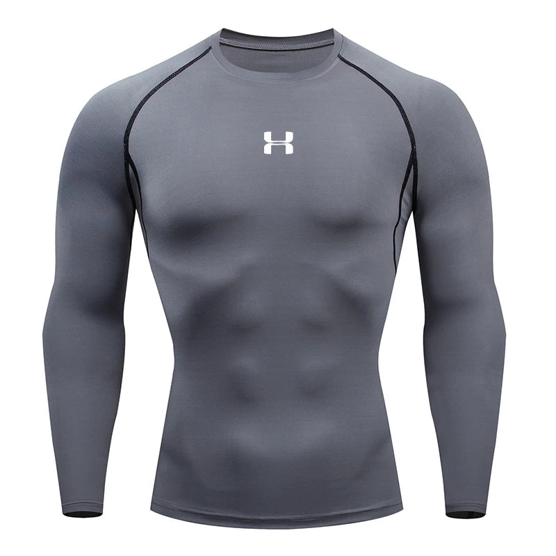 Men's Compression Long Sleeve Sport Shirt — Gym & Running