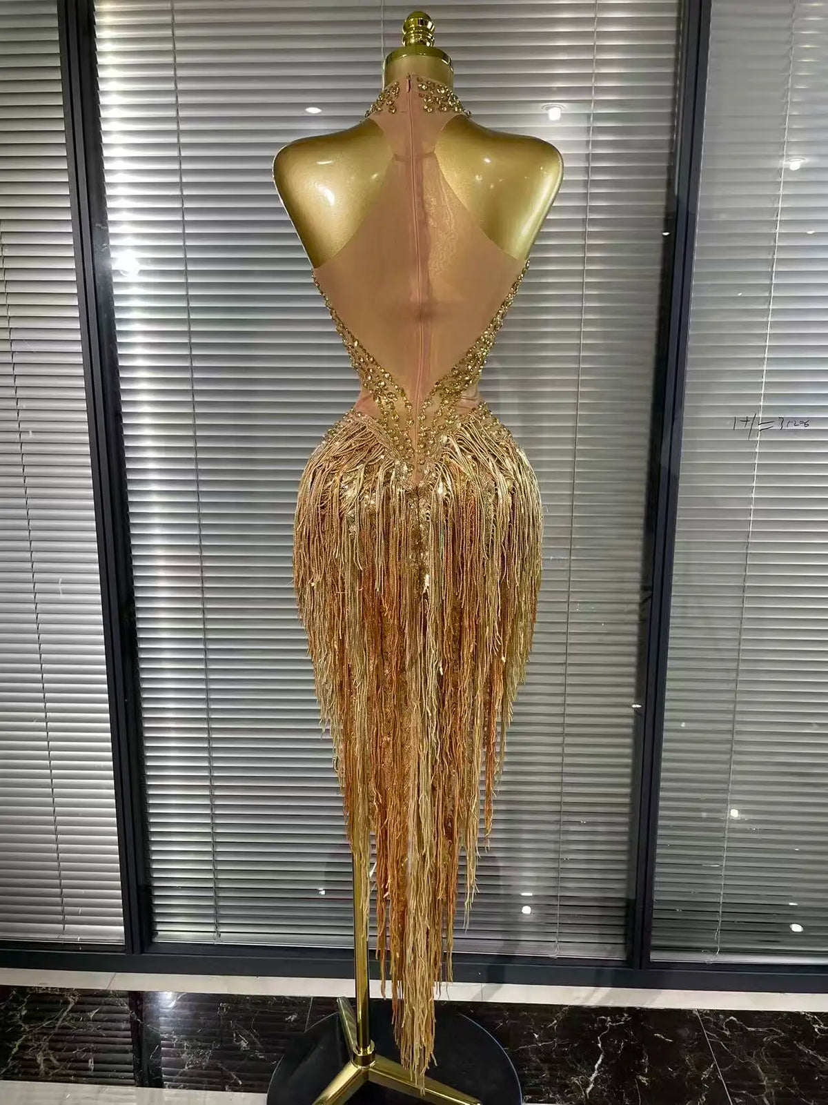 Women's Sequin Bodycon Midi Dress