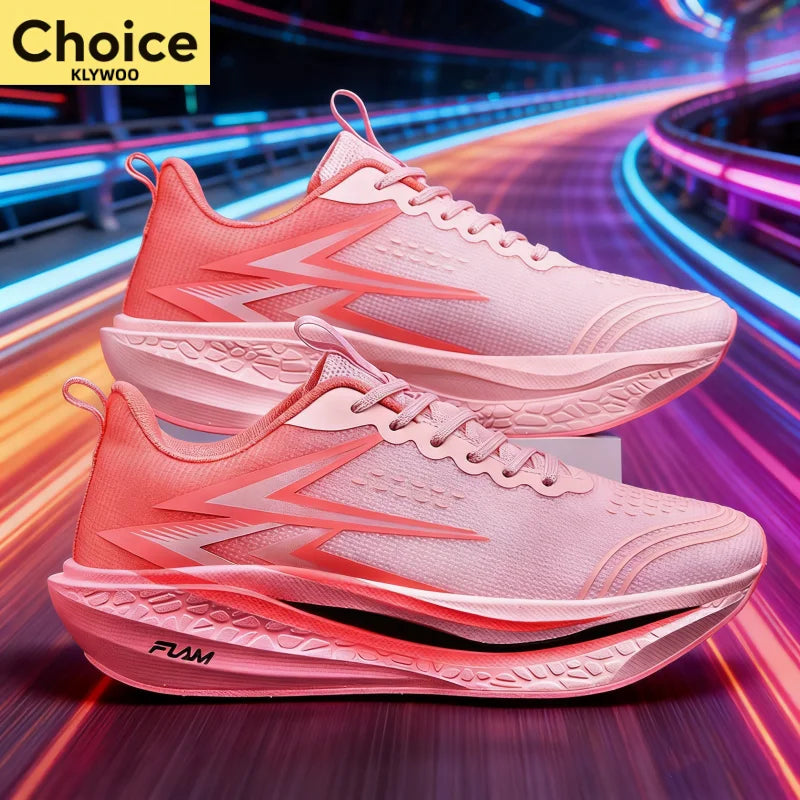 Running Shoes Carbon Board Speciality Marathon Men Sports Breathable Lightweight Women's Comfortable Athletic Nonskid Sneakers