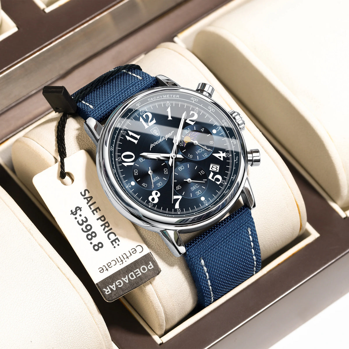 POEDAGAR Men's Quartz Watch