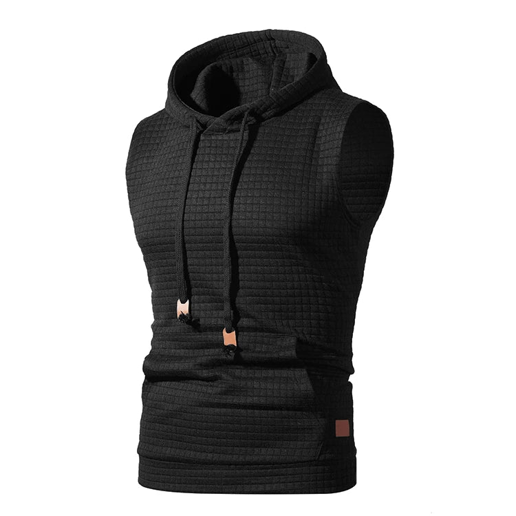 Men's Sleeveless Hooded Tank Top
