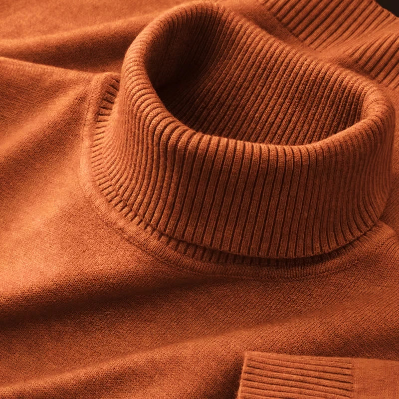 Men's Knit Turtleneck Sweater