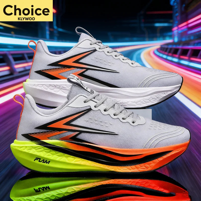 Running Shoes Carbon Board Speciality Marathon Men Sports Breathable Lightweight Women's Comfortable Athletic Nonskid Sneakers