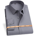 Men's Bamboo Fiber Long Sleeve Dress Shirt — Formal Business Shirt | Big & Tall S–8XL
